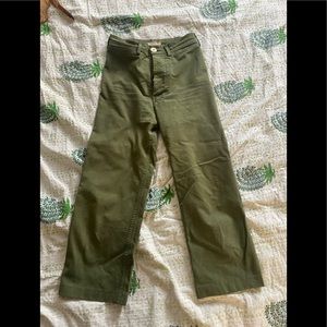 Jesse Kamm sailor pants in green